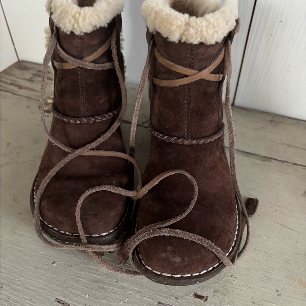 UGG Chocolate Brown Shearling Boots
